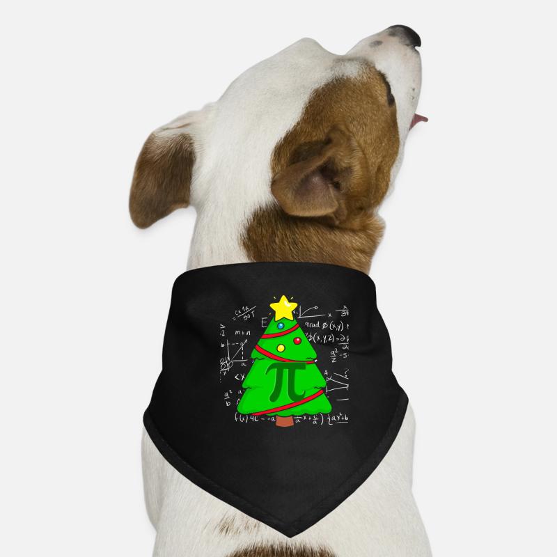 Pi Mathe Weihnachtsbaum Mathematiker Mathematik Hunde-Bandana