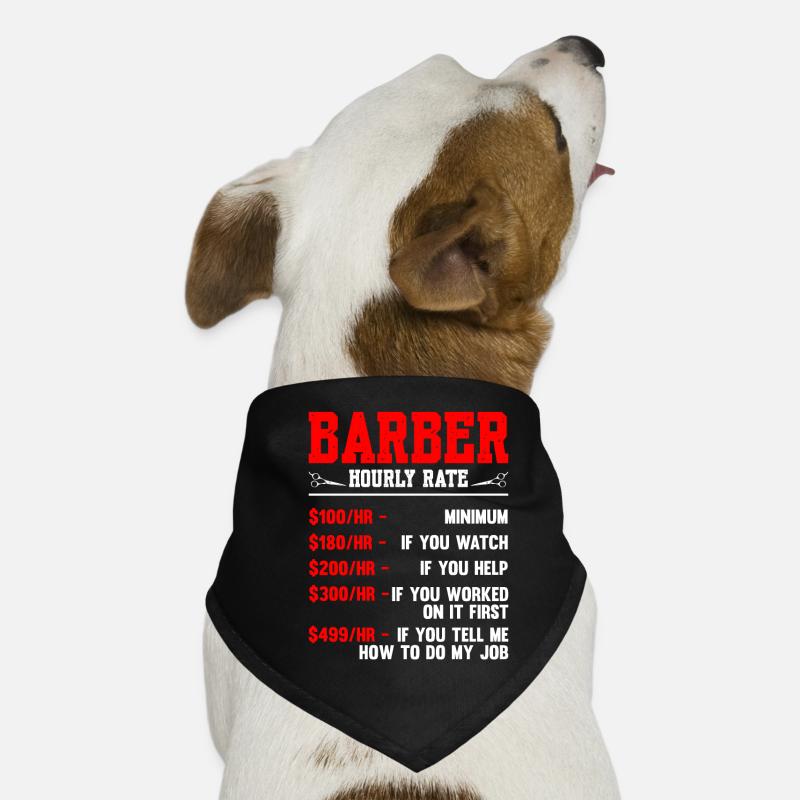Barber Hourly Rate Dog Bandana