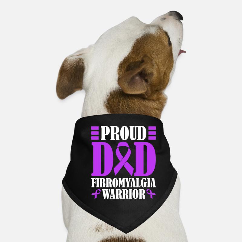 Stolzer Vater Eines Fibromyalgie-kriegers Hunde-Bandana