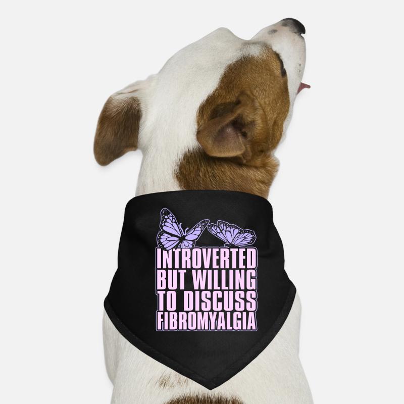 Fibromyalgia rheumatism butterfly Dog Bandana