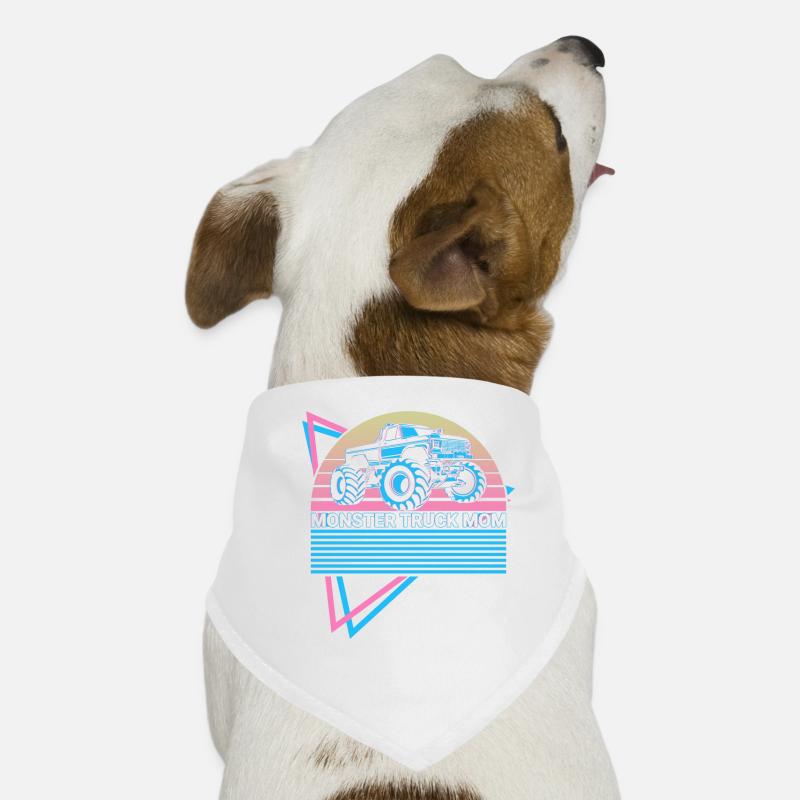 Monstertruck Mama Retro Hunde-Bandana
