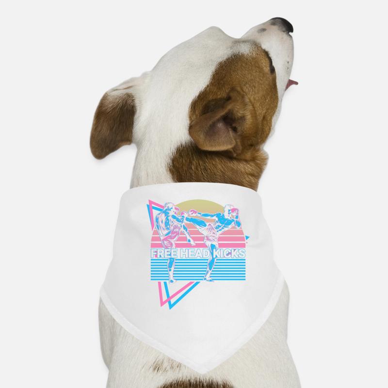Muay Thai Kickboxing Rétro Bandana pour chien