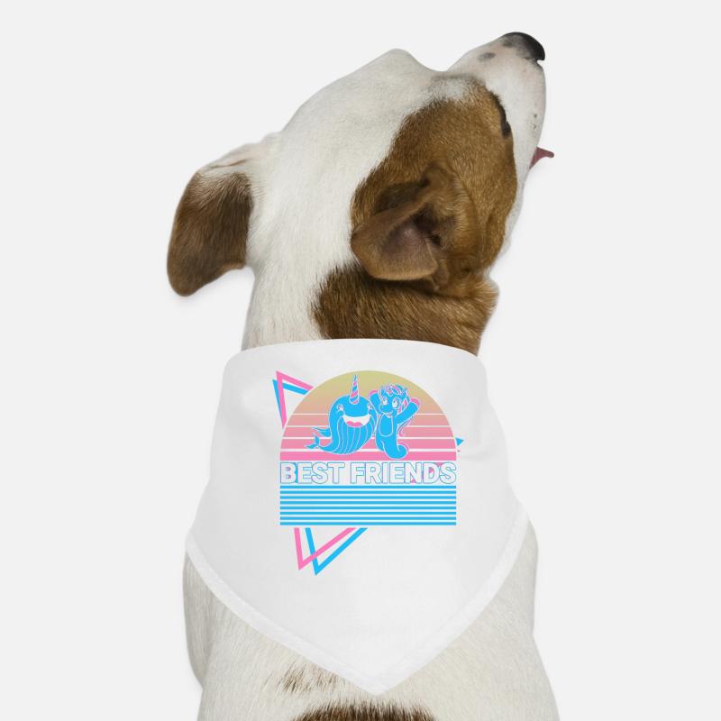 Narwal Retro Hunde-Bandana