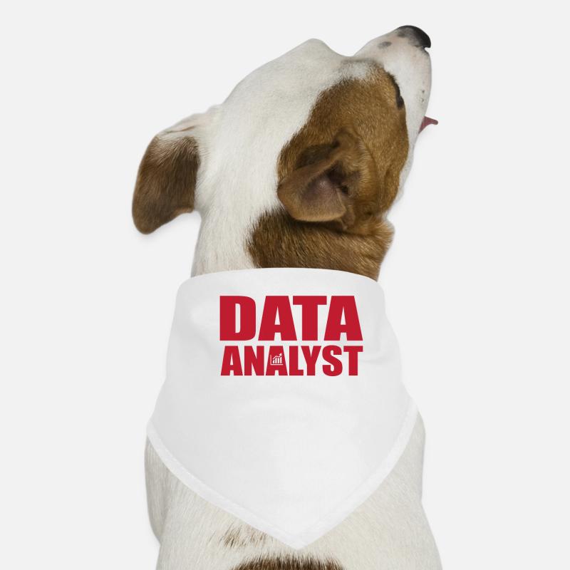 Great Data Analyst lettering motif Dog Bandana