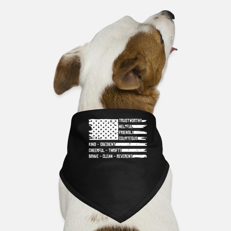 Drapeau américain Boy Scout Bandana pour chien
