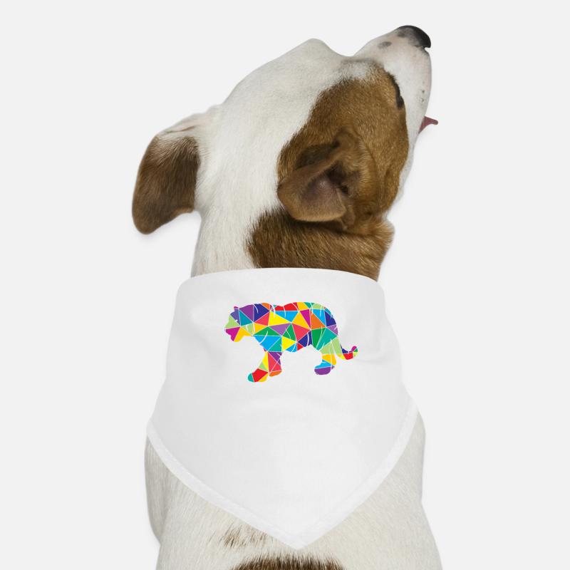 Low Poly Tiger Geometry Polygon Tiger Dog Bandana