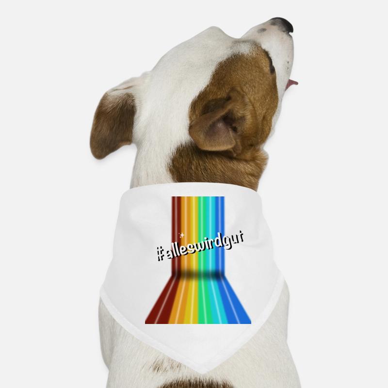 #alleswirdgut Alles wird gut Spruch Statement Hunde-Bandana