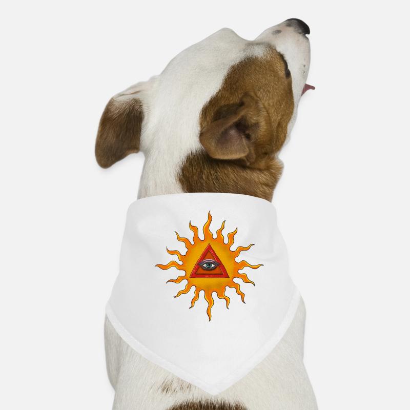 Witchy Aesthetically All-Seeing Eye Celestial Bohèm Dog Bandana
