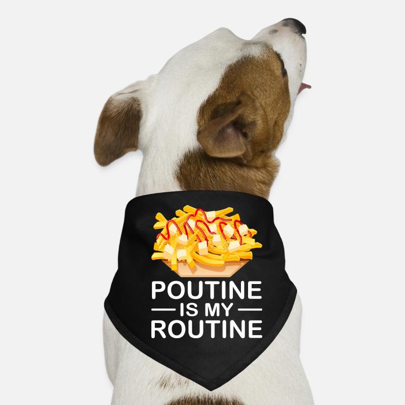 Poutine Canada Restauration rapide spécialisée Bandana pour chien