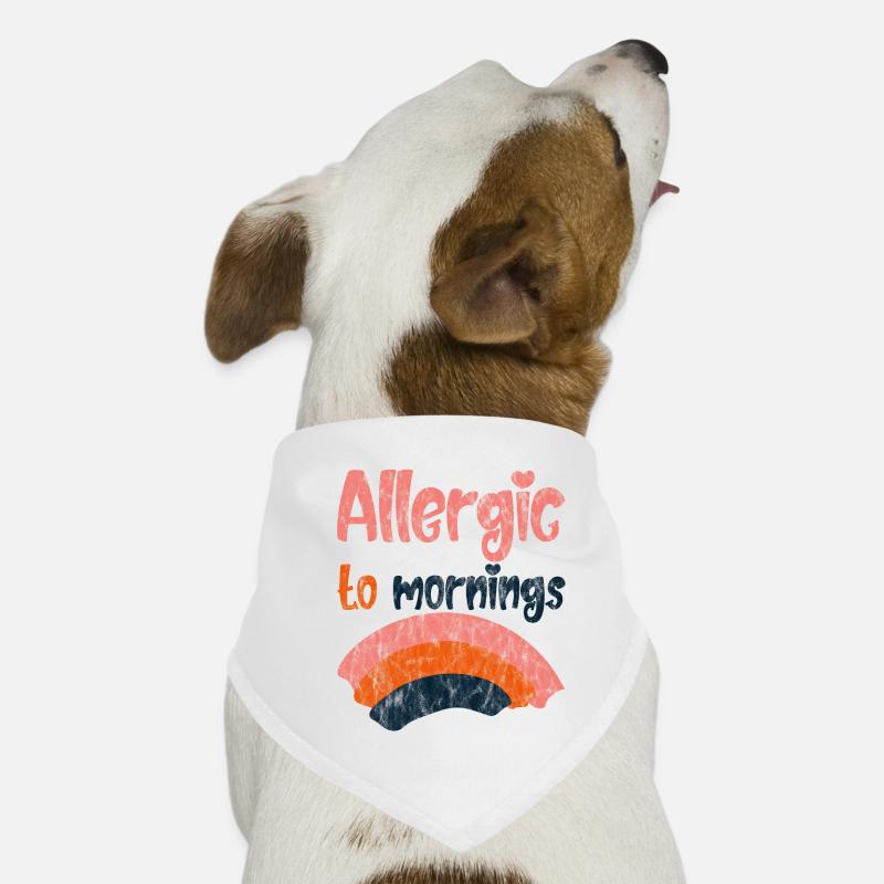 Allergic To Mornings 3 Dog Bandana