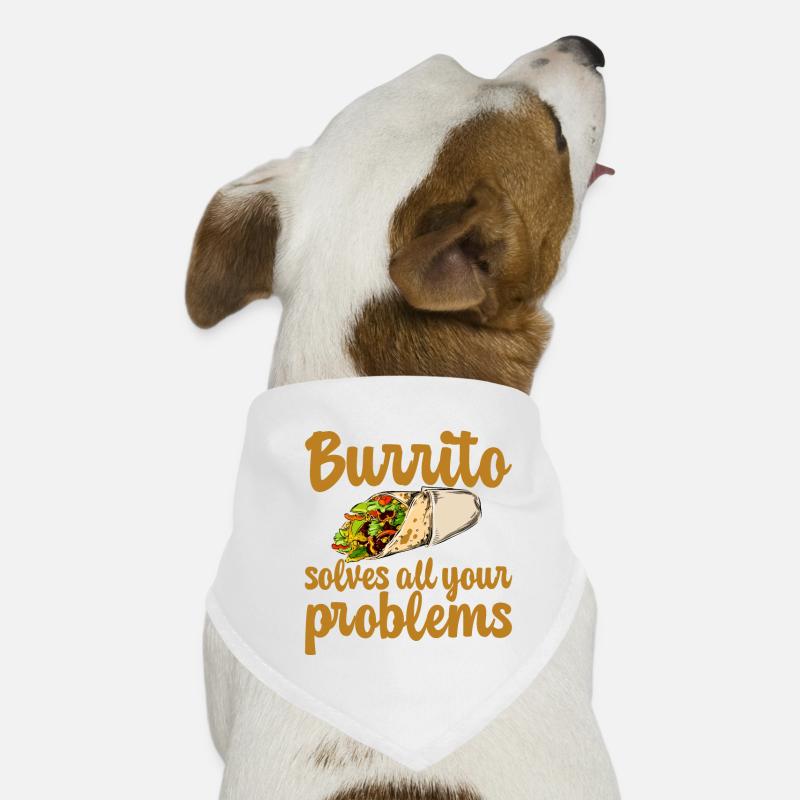 Burrito Solves All Your Problems 2 Dog Bandana