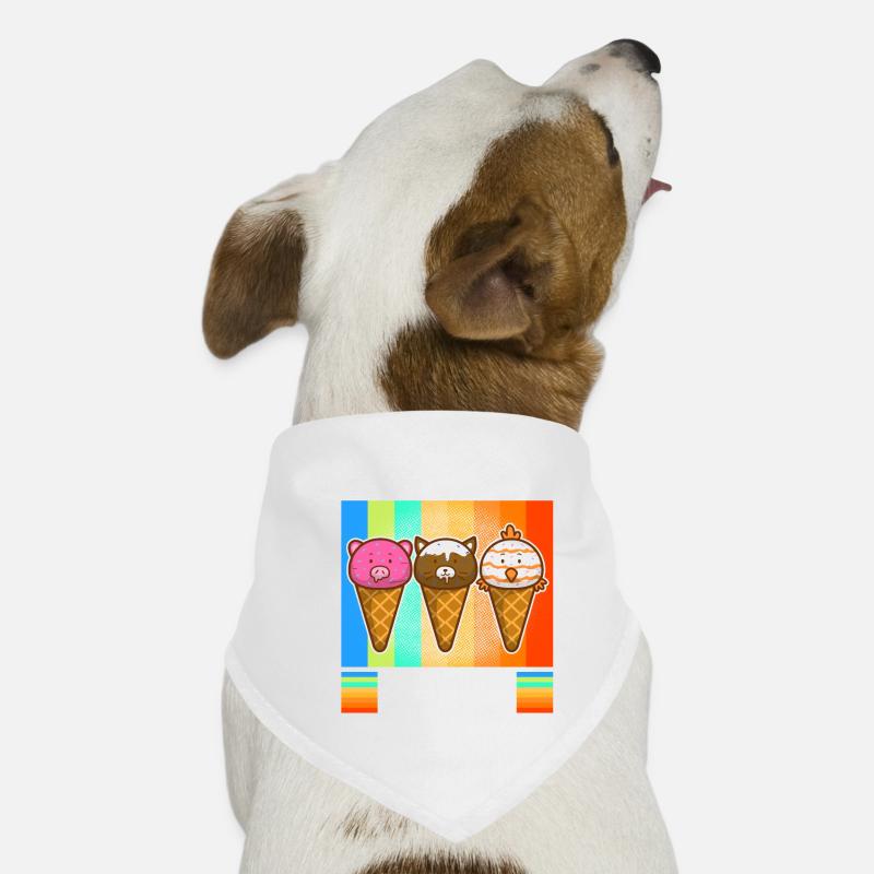 Escouade de crème glacée Bandana pour chien