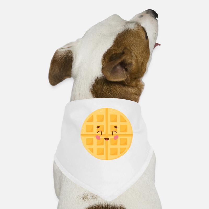 Mignon gaufre Doodle Bandana pour chien