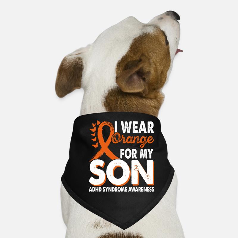 Portez de l’orange pour le Bandana pour chien