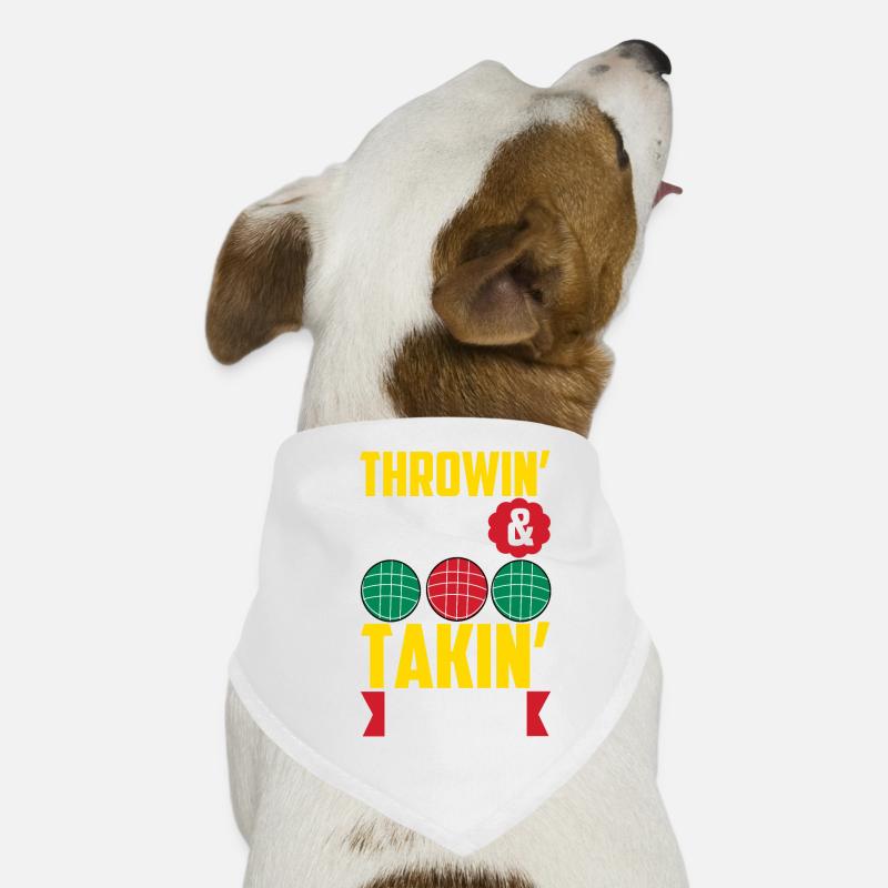 Bocce Ball Player Dog Bandana
