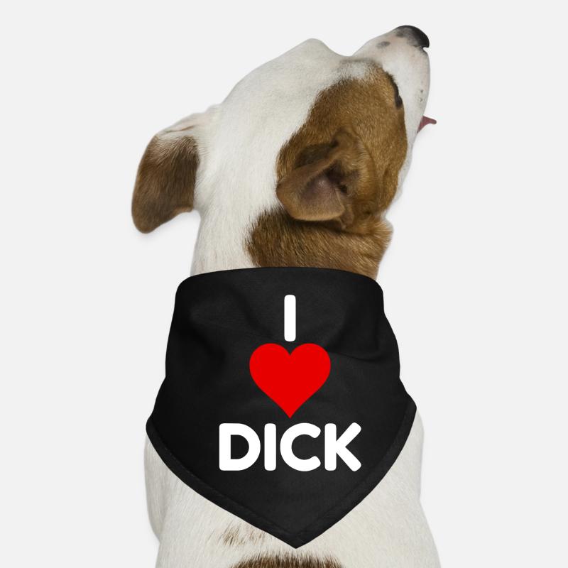 Drôle de grossier j’aime Dick Bandana pour chien