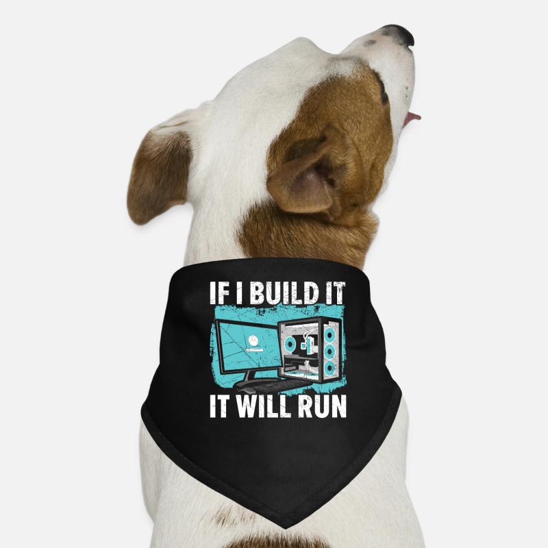 If I Build It It Will Run Computer Tech Support Hunde-Bandana