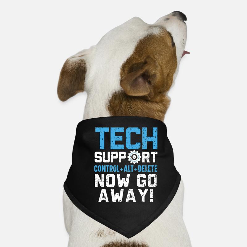 Tech Support Control + Alt + Delete Now Go Away Hunde-Bandana