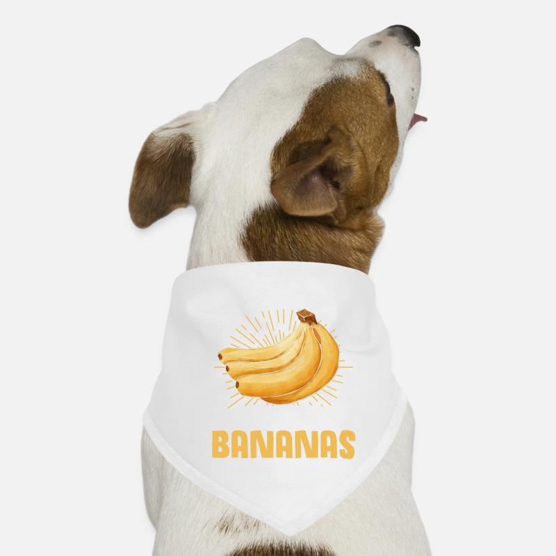 Funny Banana Bread Baking Apparel Hunde-Bandana