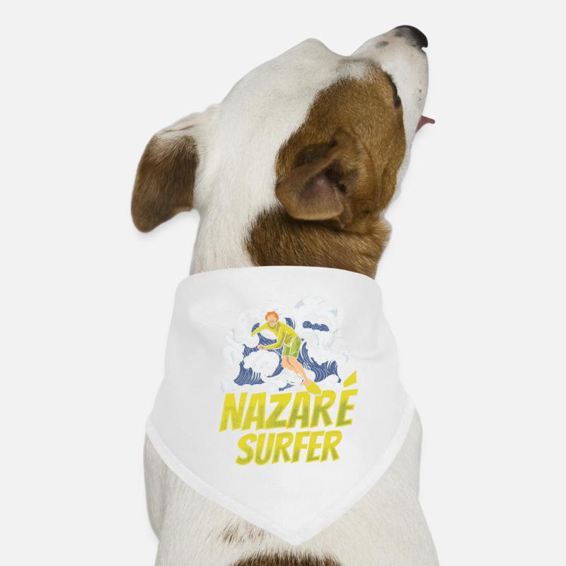 Nazaré Surfer Vagues Surf Surf Bandana pour chien