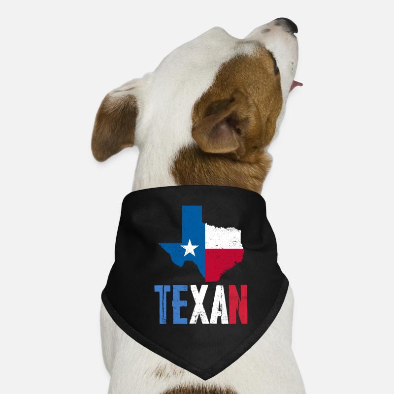 Texaner Texanisch Texas Stolz Sprüche Hunde-Bandana