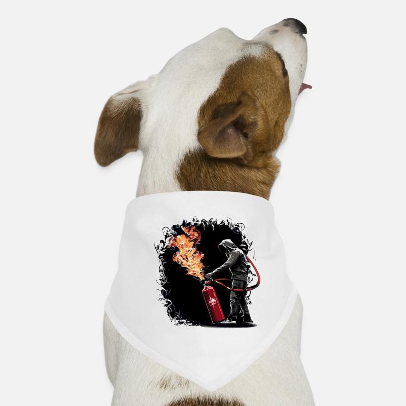 LES POMPIERS SECOURENT Bandana pour chien