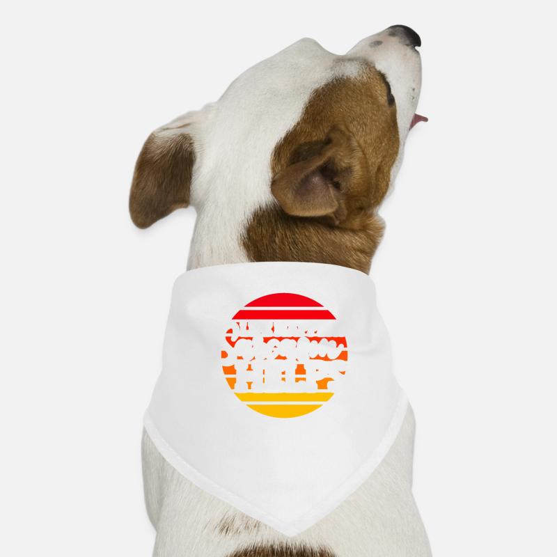 Schwarzer Humor - Hunde-Bandana - Weiß
