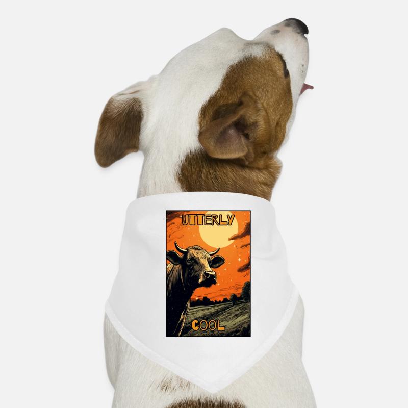 Absolutely cool cow Dog Bandana