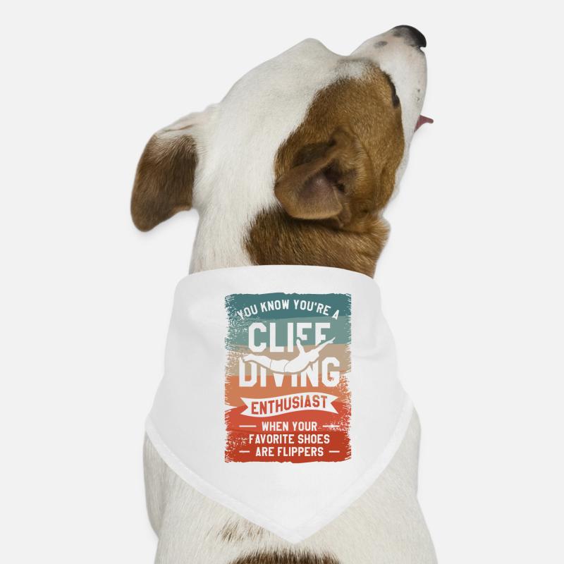 Vous savez que vous êtes un passionné de plongée en falaise quand Bandana pour chien