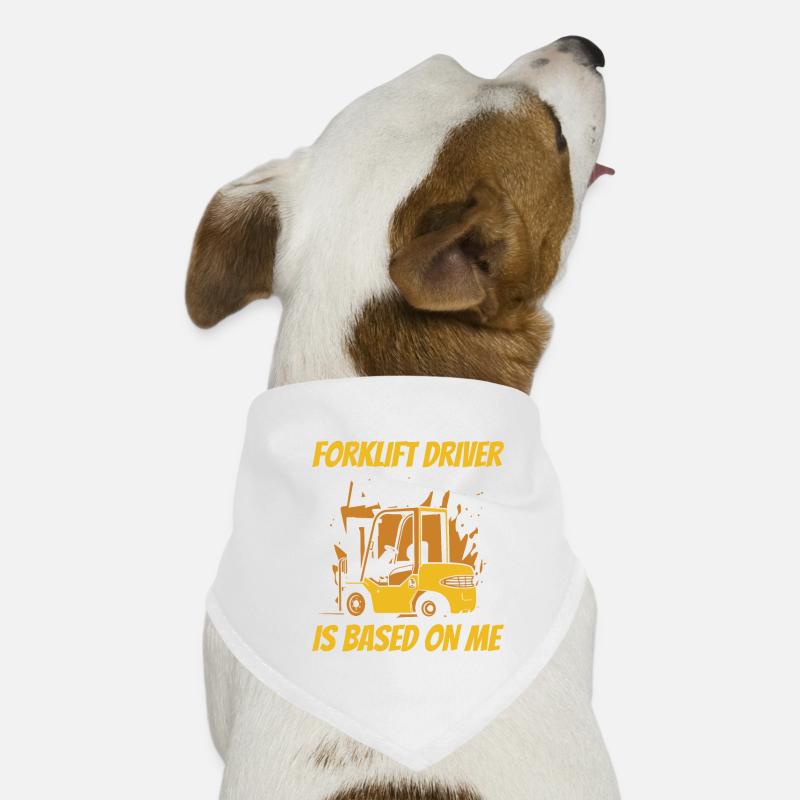 The Hot Forklift Driver Stereotype Gabelstapler Hunde-Bandana
