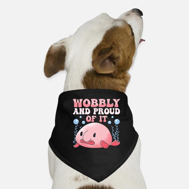 Blobfish Costume - Ugly Blob Fish Face - Dog Bandana