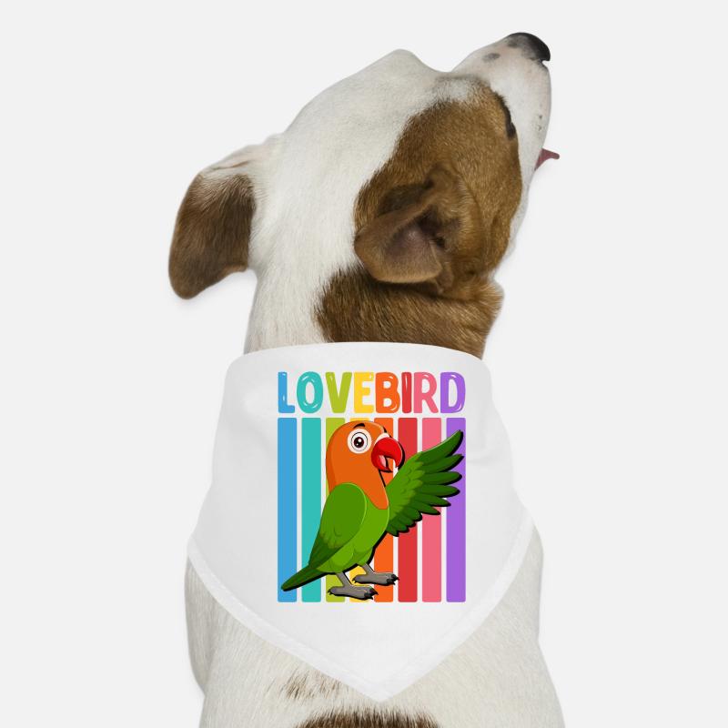 Inséparables Perroquets Amis Oiseaux Amis Oiseaux Bandana pour chien