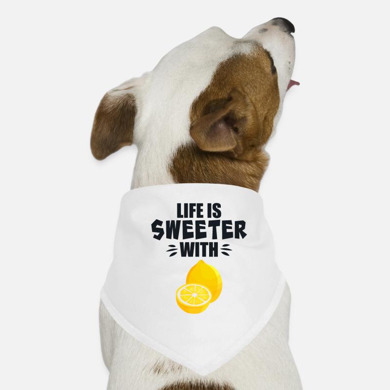 Mit Zitrone ist das Leben süßer Hunde-Bandana