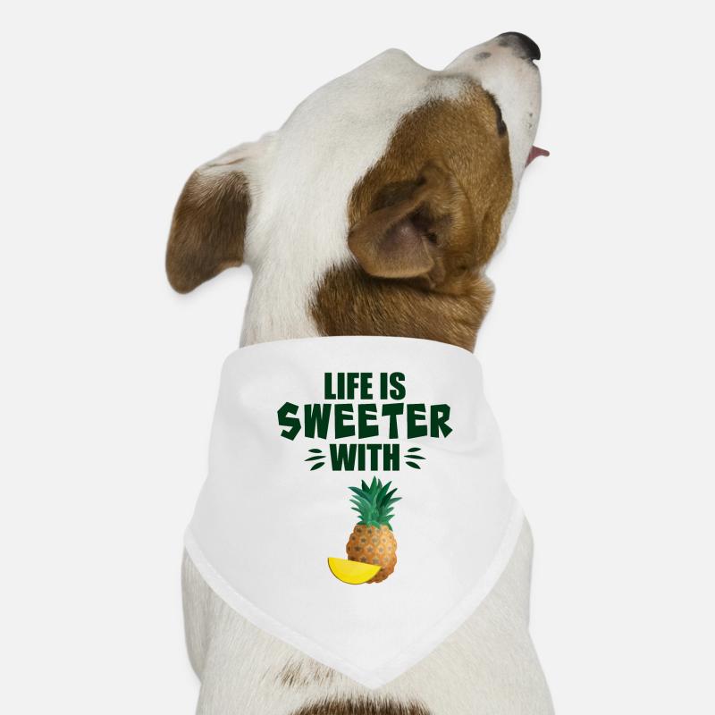 La vie est plus douce avec l’ananas Bandana pour chien