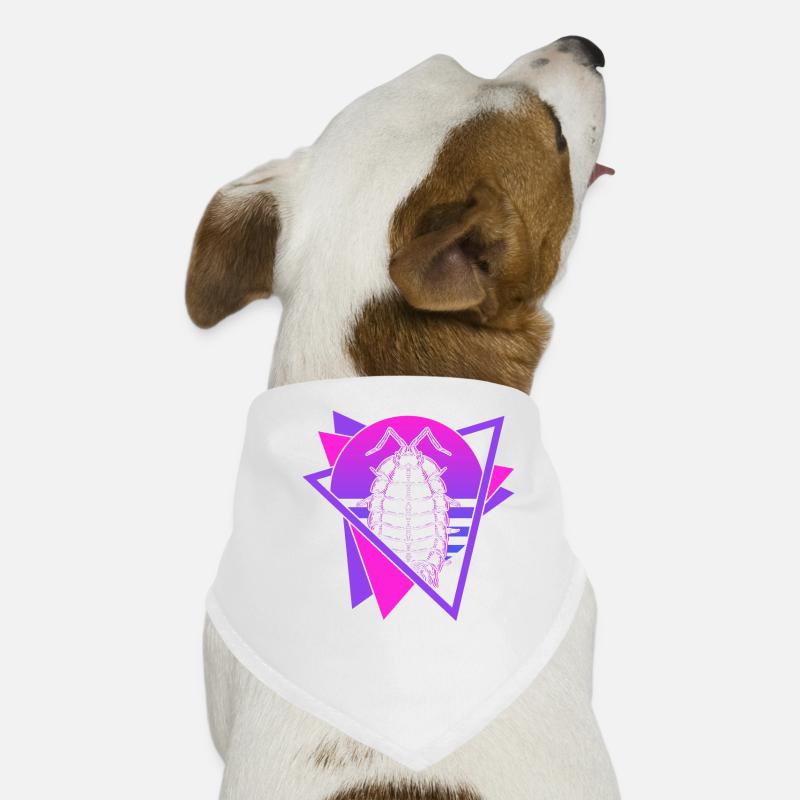 Isopodes Retro Vaporwave Isopode Bandana pour chien