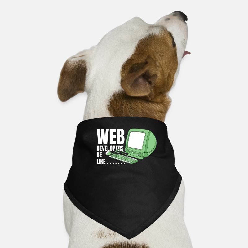 Web Developer Web Developer Funny Dog Bandana