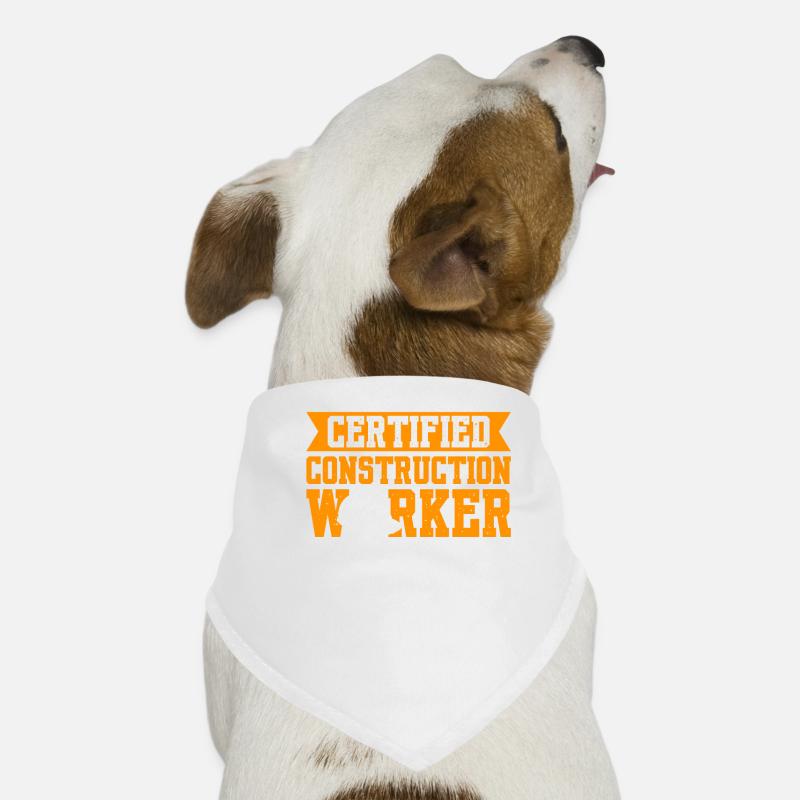 Certified Construction Worker Dog Bandana