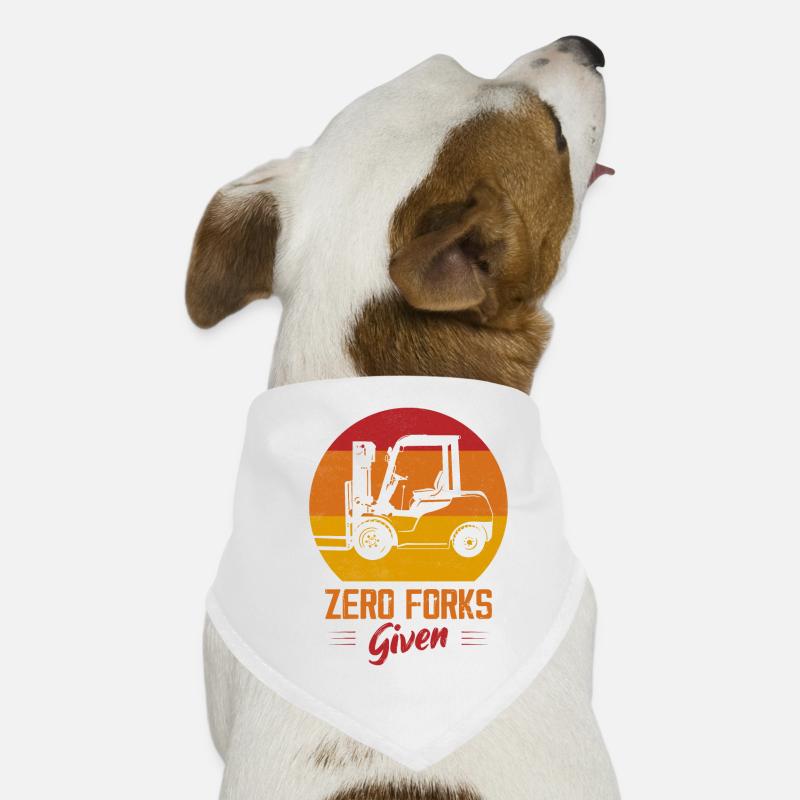 Zero Forks Given Forklift Forklifter Driver Hunde-Bandana