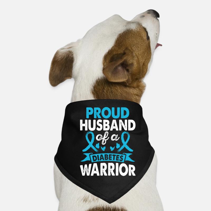 Mari du Diabetes Warrior Mois du Bandana pour chien