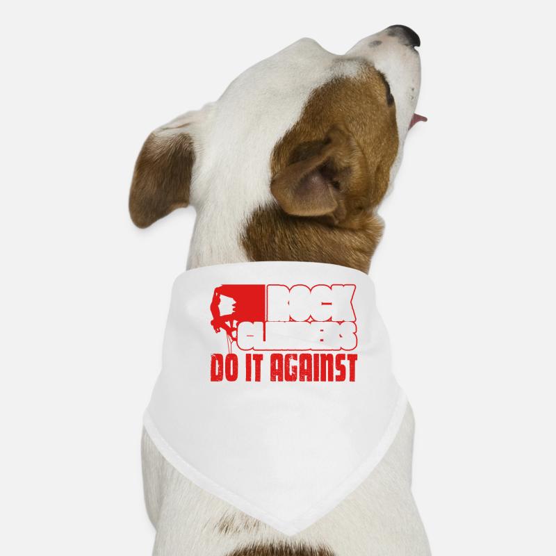 Rock Climbers Do It Against a Wall Dog Bandana