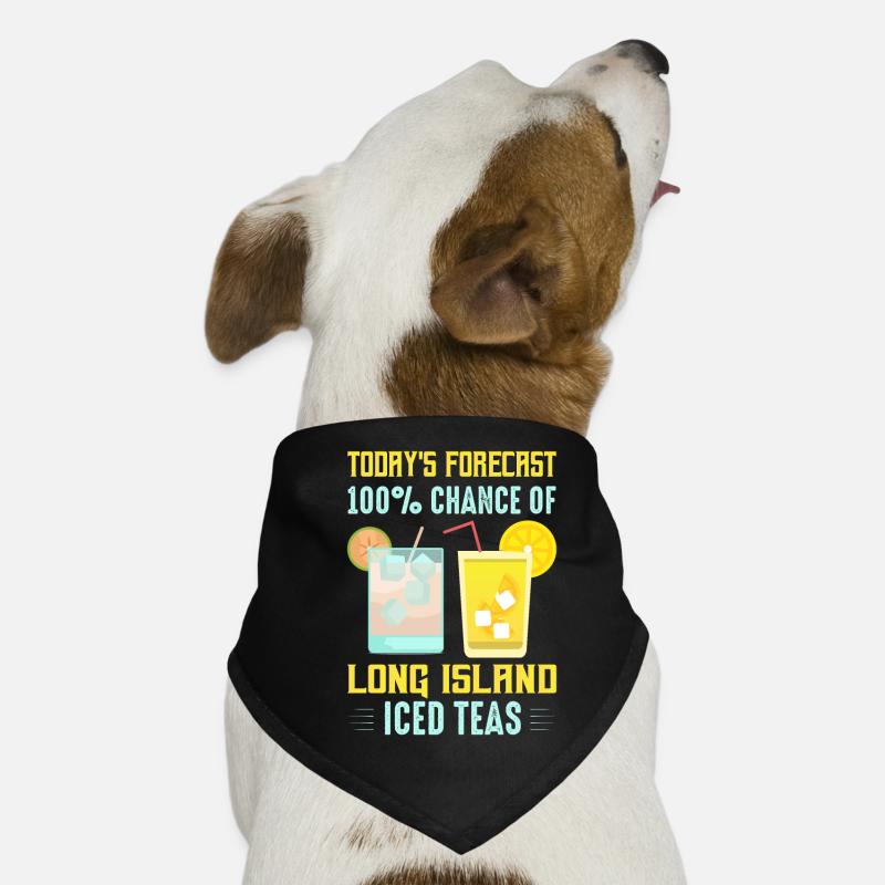 Prévision d’aujourd’hui 100% de chances de Long Island Iced T Bandana pour chien