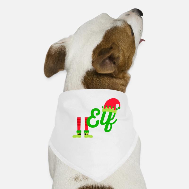 Ich bin kein Elf, ich bin nur klein Lustige - Hunde-Bandana - Weiß