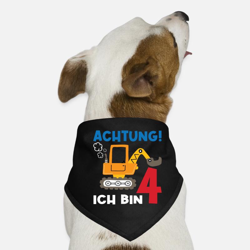 Achtung Ich bin Vier Hunde-Bandana