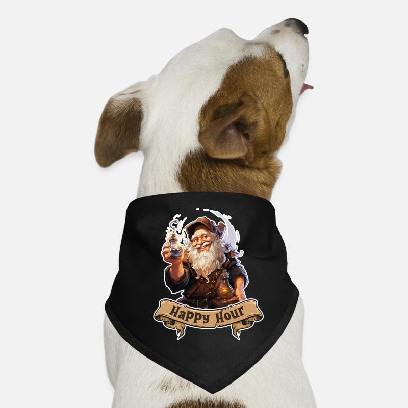 Happy Hour Dwarf with Magic Potion Role Playing Game Dog Bandana