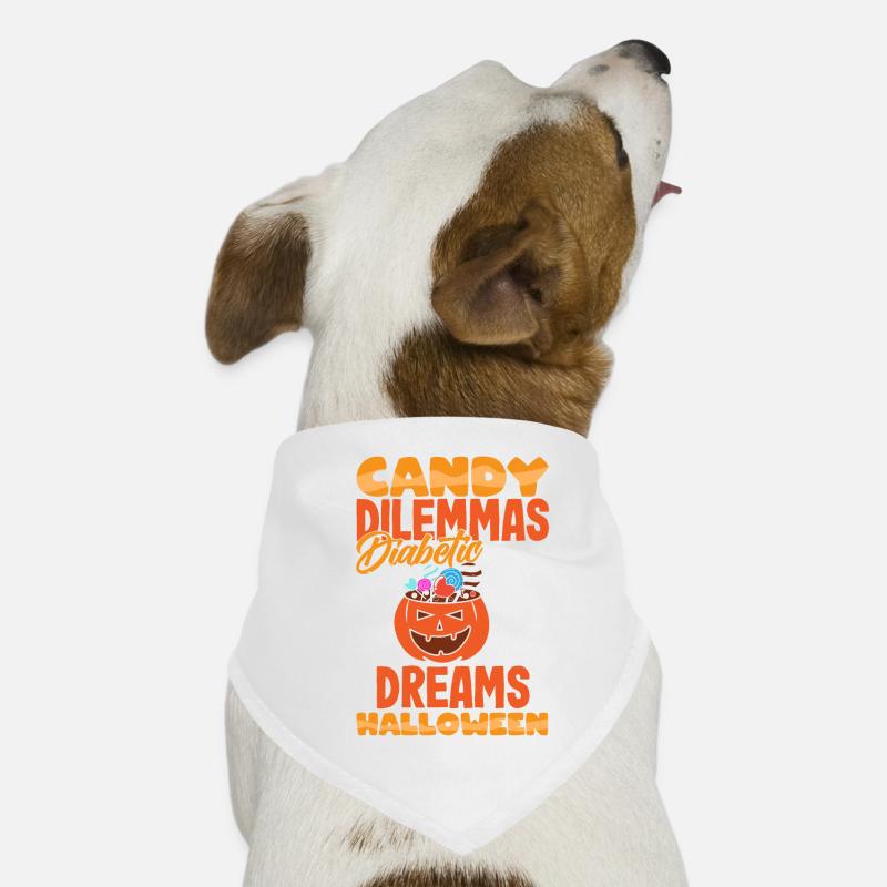 Candy Dilemmas Diabetic Dreams Halloween Hunde-Bandana