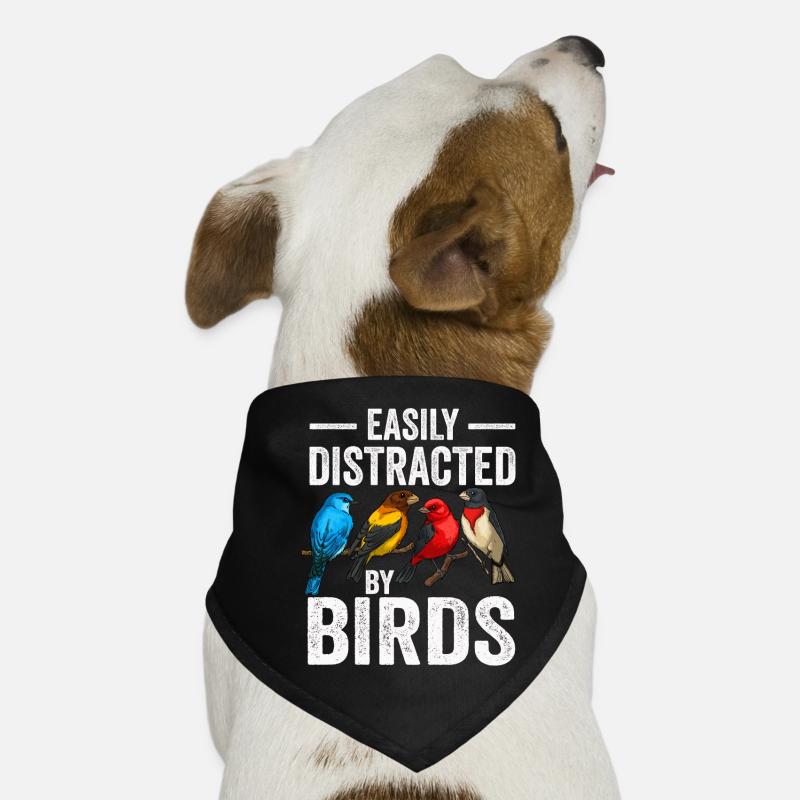 Facilement distrait par les oiseaux Bird Lover Bandana pour chien