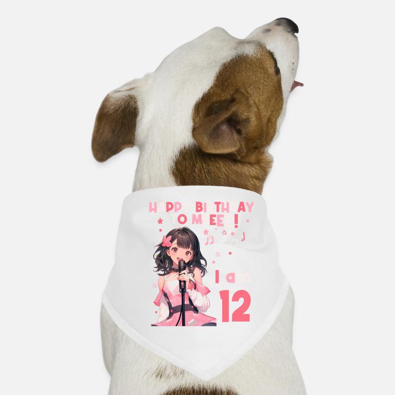Anime Mandga K-Pop KPop Mädchen 12. Geburtstag Hunde-Bandana