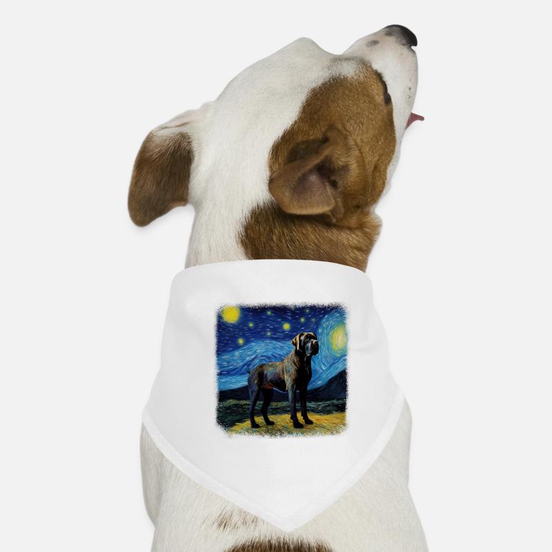 Cane Corso Van gogh nuit étoilée Bandana pour chien