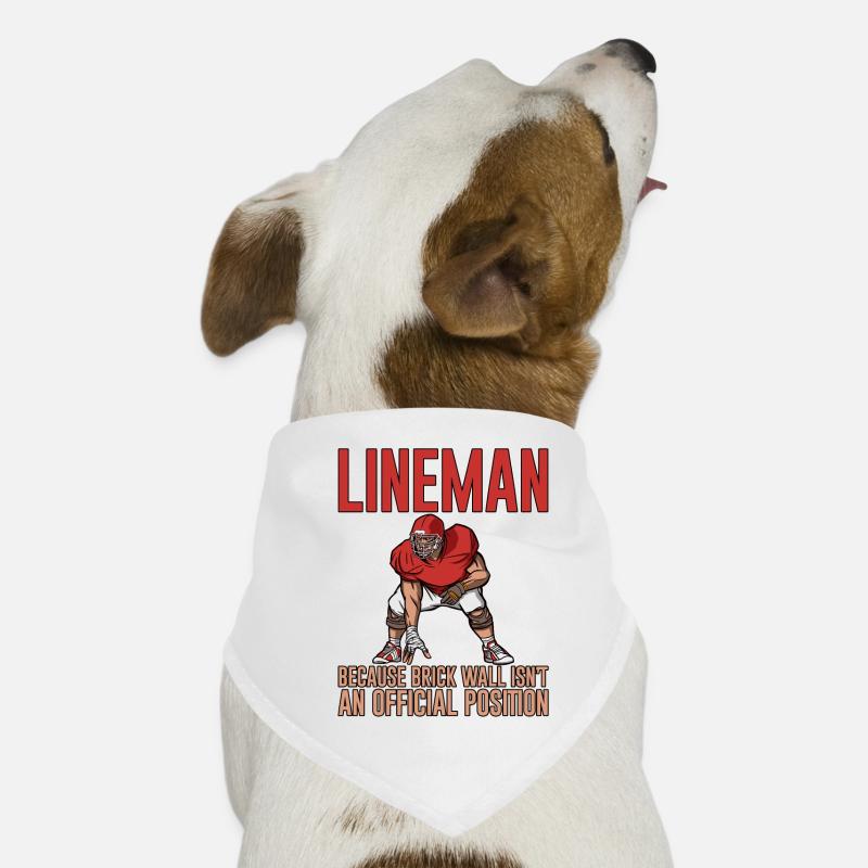 Lineman Because Brick Wall Isn't A Position 2 Hunde-Bandana