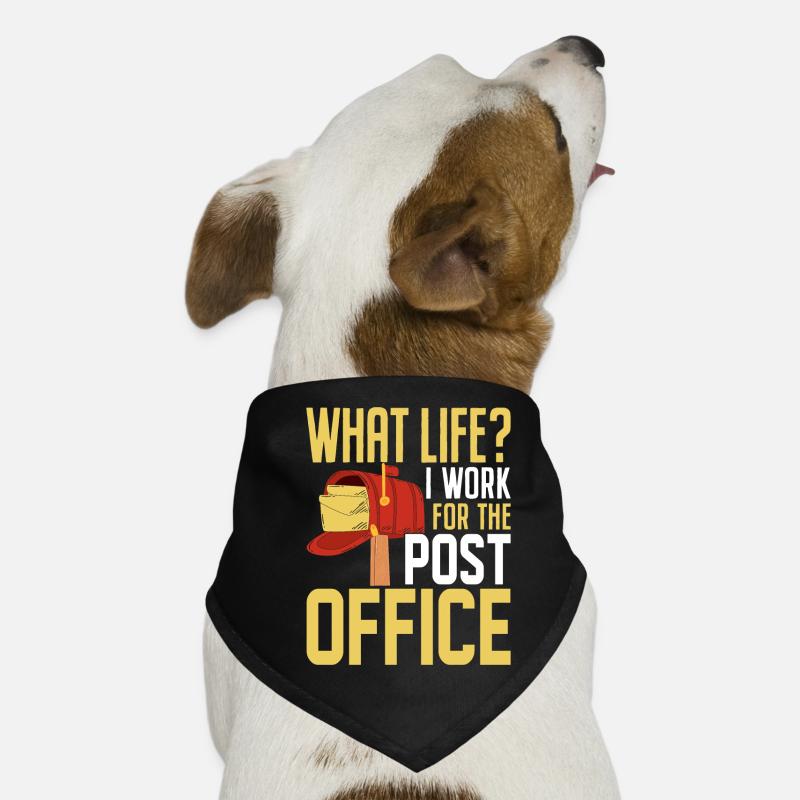 Facteur de bureau de poste Drôle de postier Bandana pour chien